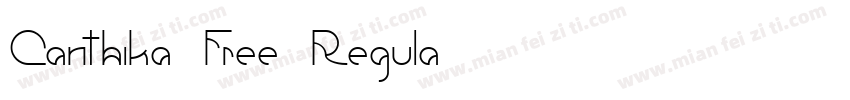 Canthika Free Regula字体转换